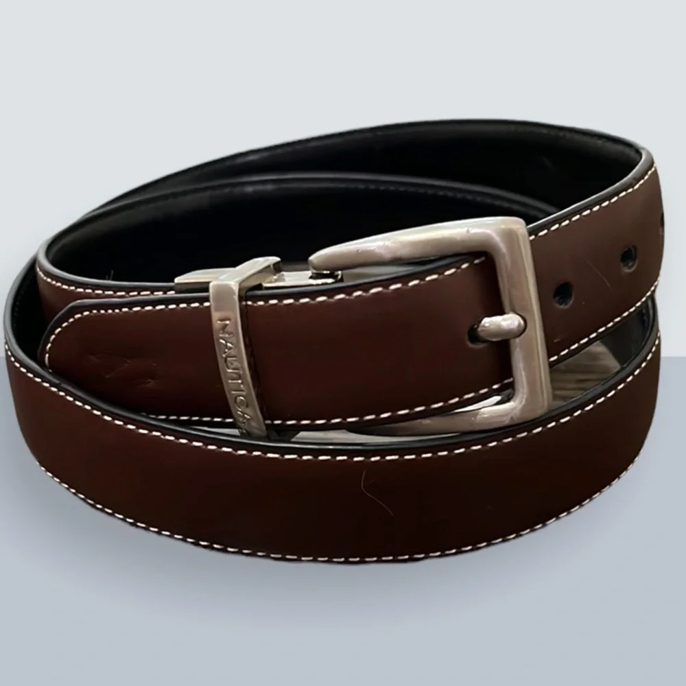 Boys Nautica reversible belt